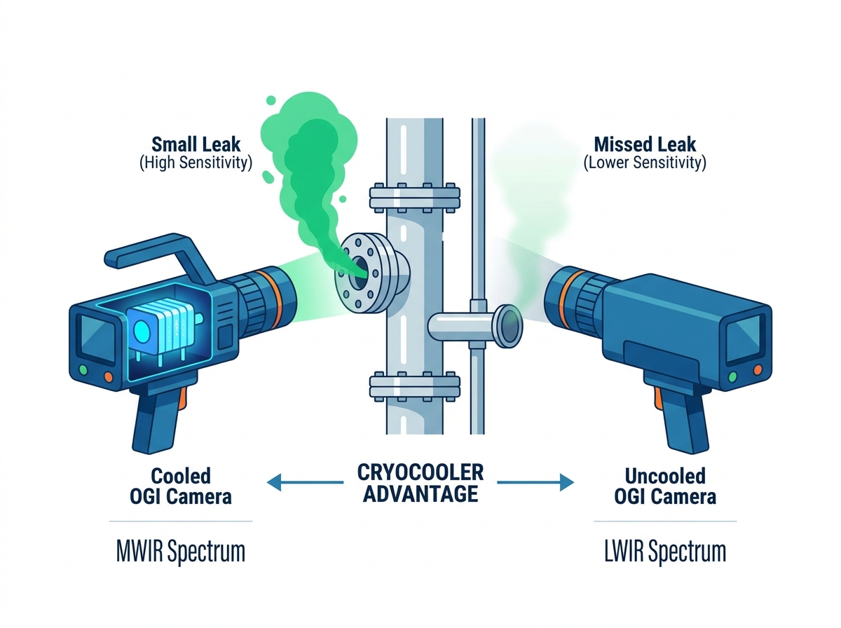 Industrial Cooled OGI Camera Inspection